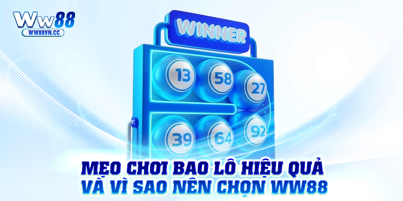 Mẹo chơi bao lô hiệu quả và vì sao nên chọn WW88